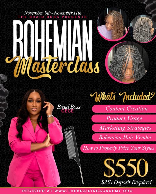 Bohemian 2-Day Master Class (Advanced Braiders only)